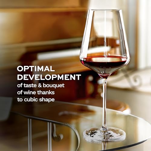 Quatrophil Bordeaux Wine Glasses Crystal (4 Count)
