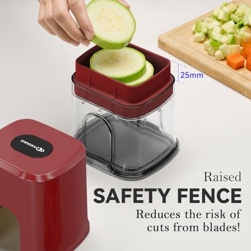 Multifunctional Vegetable Chopper Red