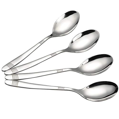 12 Pieces Stainless Steel Dinner Spoons (12 Count)