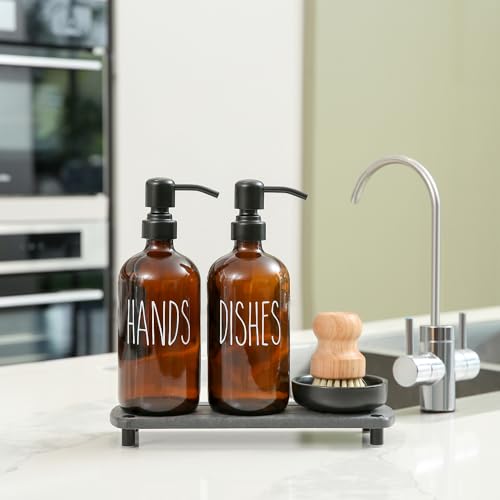 Soap Dispenser Set Comes with Stainless Steel Pumps