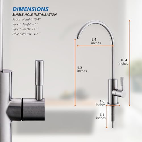 Drinking Water Faucet for RO System and Bar Sink