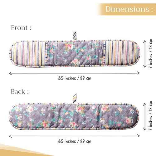 Double Oven Mitts 100% Cotton Double Oven Glove