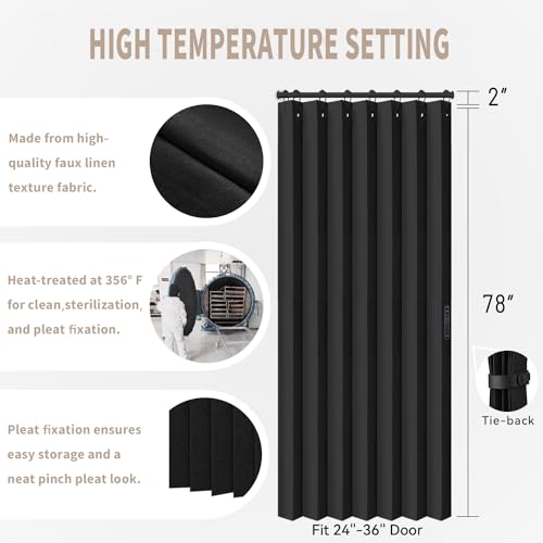 Closet Door Curtain Room Divider Drapes