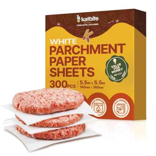 300 Pcs Burger Patty Paper Squares (300 Count)