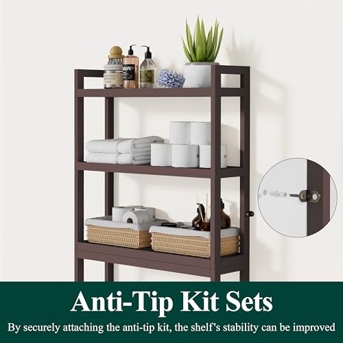 Bamboo Over The Toilet Storage Cabinet