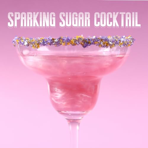 Sanding Sugar Edible Silver Glitter Stars Mix (3.5 Ounce)