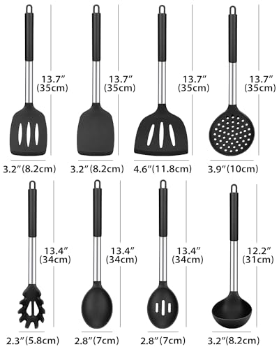 Silicone Kitchen Utensils Set (8 Count)