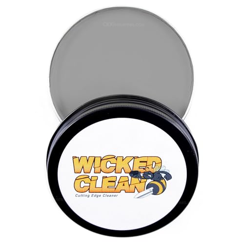 Wicked Clean - (8.0 oz.) - Cutting Edge Knife Cleaner - For Stainless Steel, Carbon Steel, and Damascus Steel - (USA Made) – Cleans & Protects (8 Fl Oz)