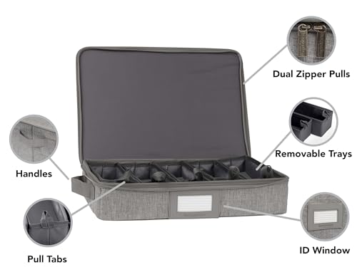 Flatware Storage Box with Removable Trays