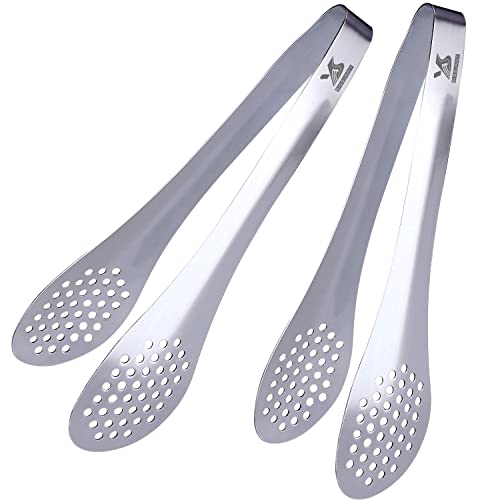 7inch Food Serving Tongs Stainless Steel Buffet Tongs