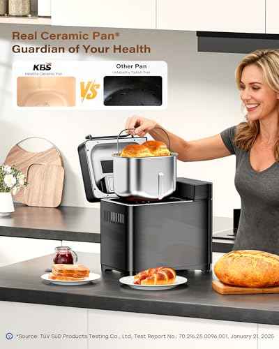 710W 2LB Bread Maker Dual Heaters