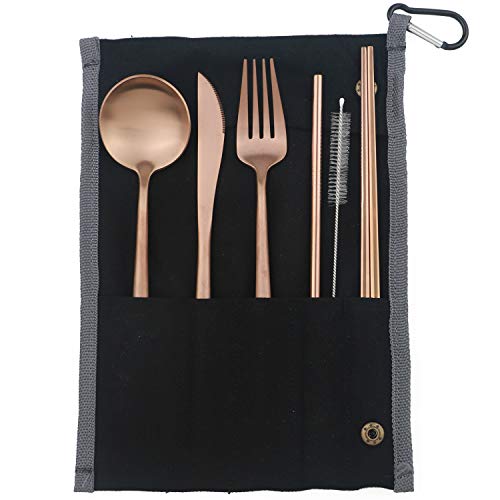 Portable 6 Pieces Flatware Set