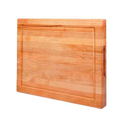 Solid Cherry Wood Cutting Board for Kitchen