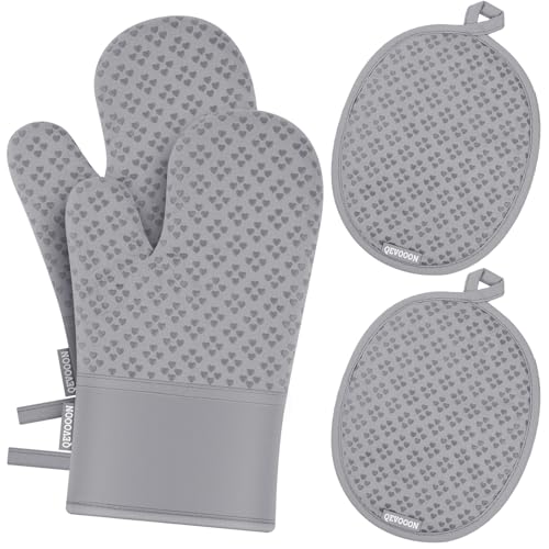 Oven Mitts and Pot Holders 4 Sets (4 Count)