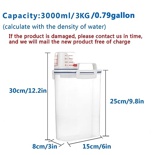 5.5 Lbs Plastic Transparent Tank (6 Count)