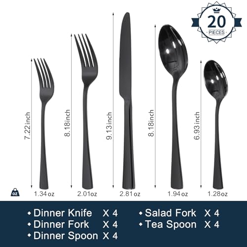 18 10 Flatware set for 4