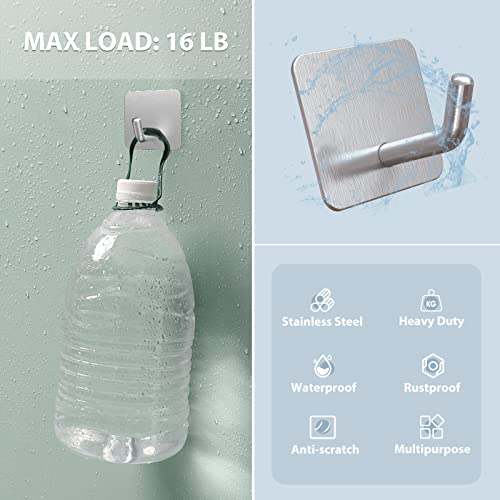 Adhesive Hooks for Shower Wall (4 Count)