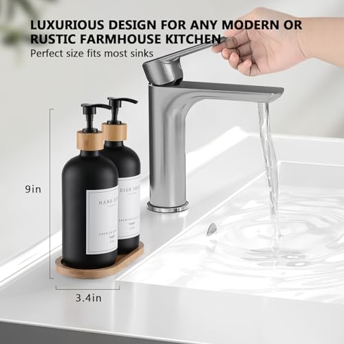 Black Glass Soap Dispenser
