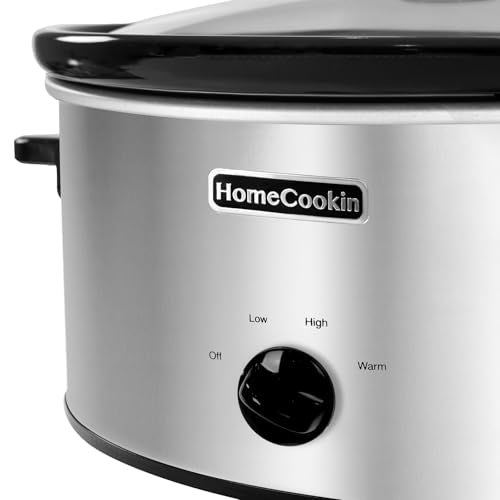 8 Quart Slow Cooker Oval Manual Pot Food Warmer with 3 Cooking Settings