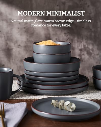 Mercury 16 Piece Dinnerware Set with Mugs