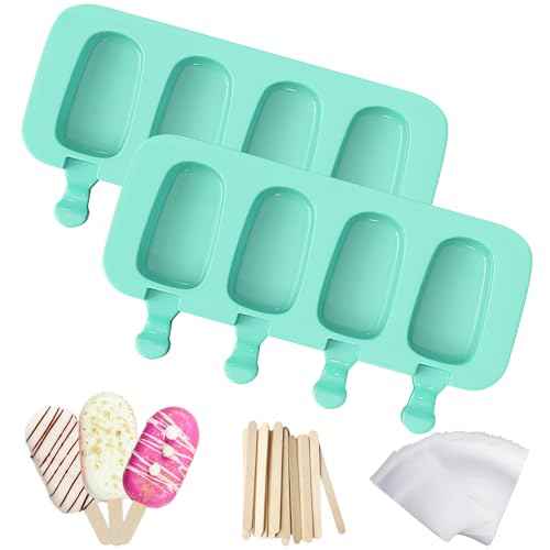 2 Pack Silicone Popsicles Molds (102 Count)