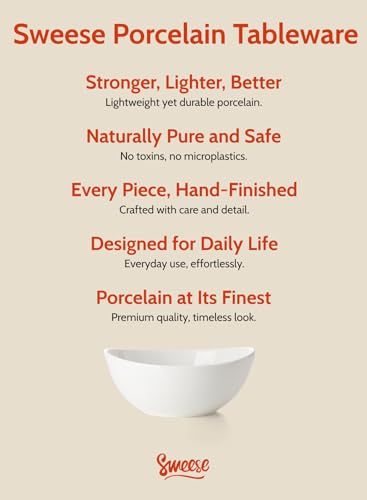 28 oz Large White Porcelain Bowls (6 Count)