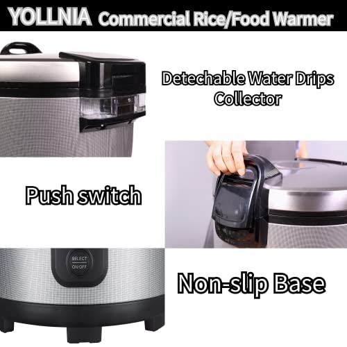 55 Raw 110 CUP Commercial Rice Warmer