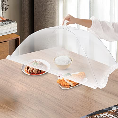 2 PCS Extra Large Food Covers Nets for Outside（40"X24"）umbrella Mesh Screen Covers for Outside Pop