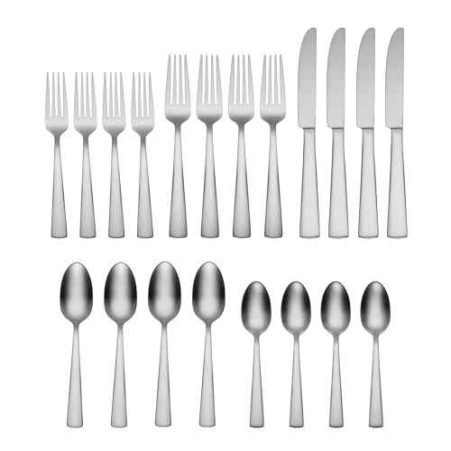 H290020AL20 Satin Nocha 20 Piece Everyday Flatware Set (4 Count)