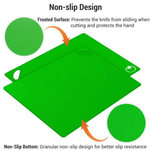 Kitchen Plastic Cutting Board Set (4 Count)