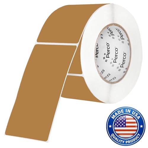Kraft Brown 3x5 Inch Perforated Sticker Labels