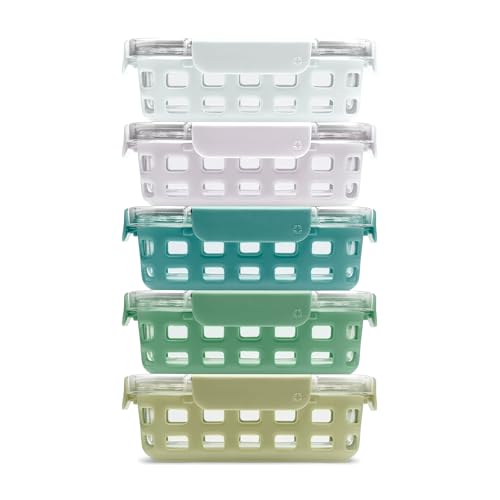 Duraglass 3.4 Cup Glass Meal Prep Containers (5 Count)