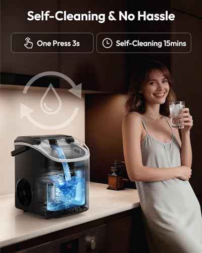 Nugget Ice Maker Countertop with Handle