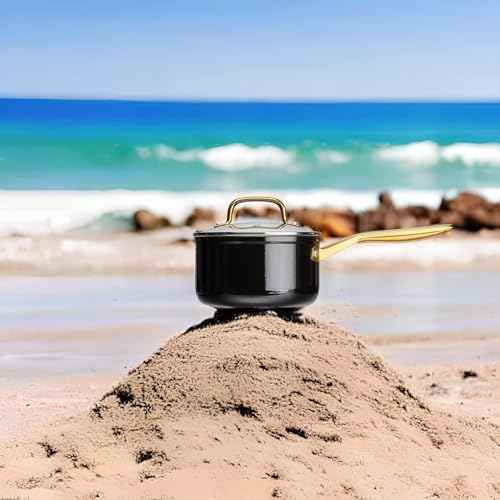 1.5 QT Ceramic Enamel Saucepan with Lid