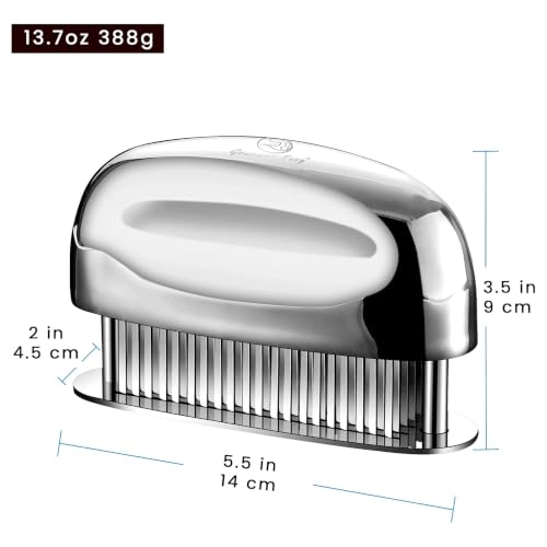 Meat Tenderizer Tool with 60 Stainless Steel Sharp Needles