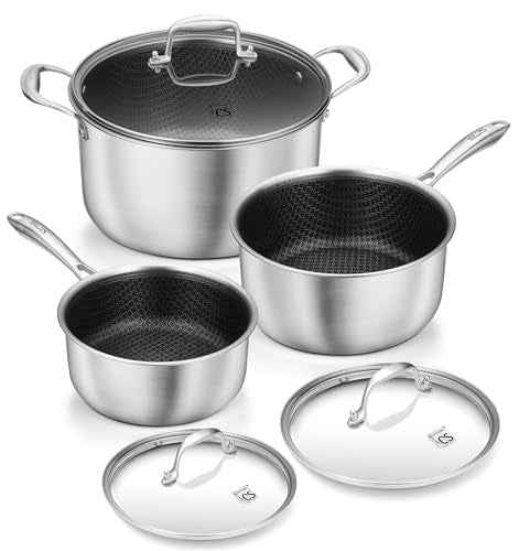 Stainless Steel Saucepan Set 6 Piece (3 Count)