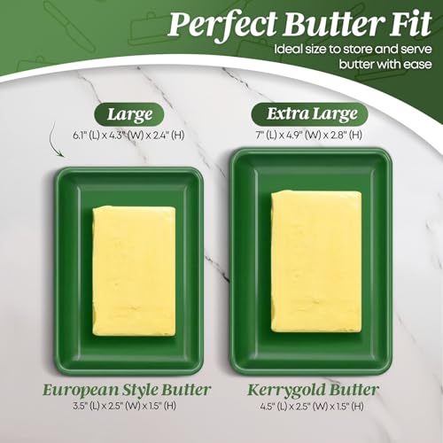 Large Ceramic Butter Dish with Lid