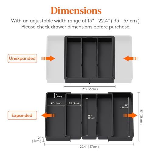 Utensil Organizer for Kitchen Drawers