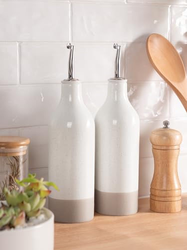 16oz Ceramic Oil Dispenser Bottle (2 Count)