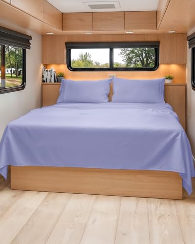 Short Queen Size 4 Piece Bed Sheet Set