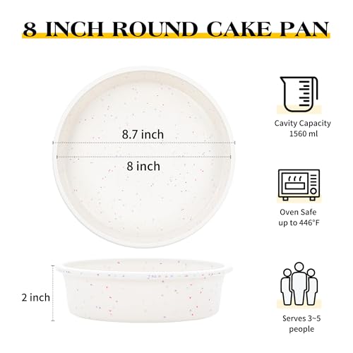8 inch Silicone Round Cake Pans (3 Count)