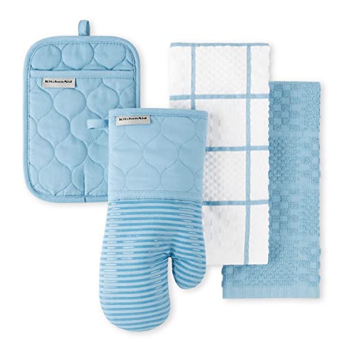 Quilted Cotton Terry Cloth Oven Mitt