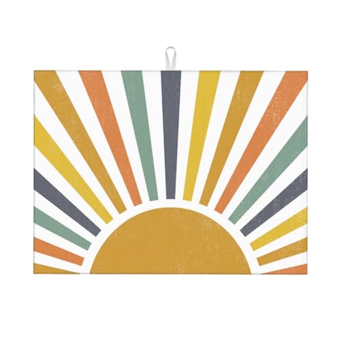 Sunshine Dish Drying Mat 18x24 for Kitchen Counter