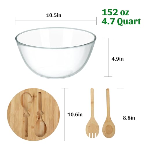 Glass Salad Bowl