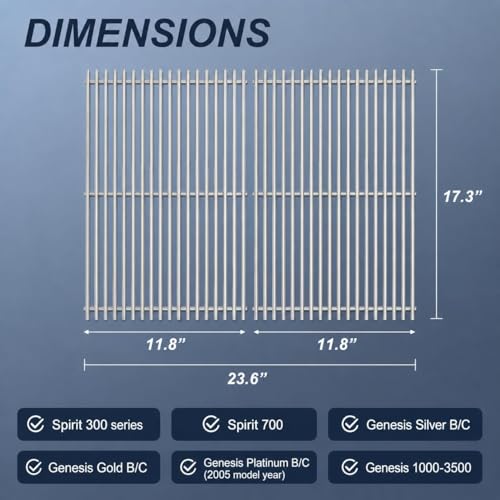 Grill Grates for Weber Spirit 300 & Spirit II GS4 300 Series
