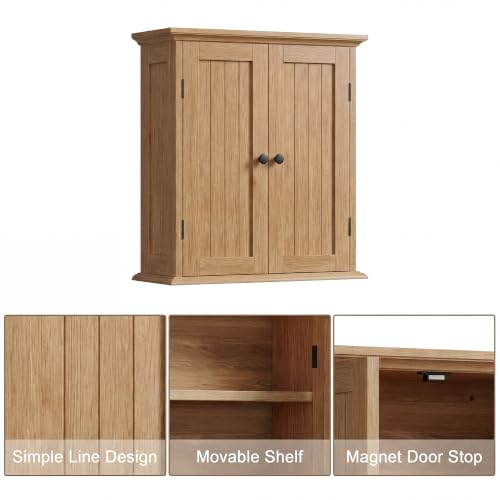 Bathroom Wall Cabinet with 2 Doors