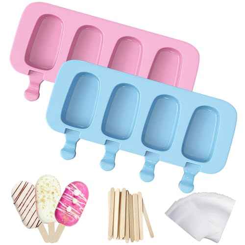 2 Pack Silicone Popsicles Molds (102 Count)