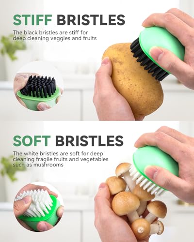 Vegetable Brush Scrubber for Food (2 Count)