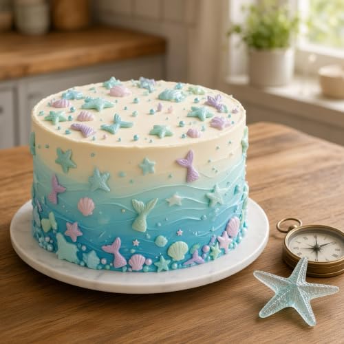 Ocean Sprinkles Candy Mix Size Edible Pearls Cake Decorations Cupcake Toppers Cookie Decorating Perfect for Wedding Party Valentine Halloween Christmas Supplies 4.58OZ (4.58 Ounce)
