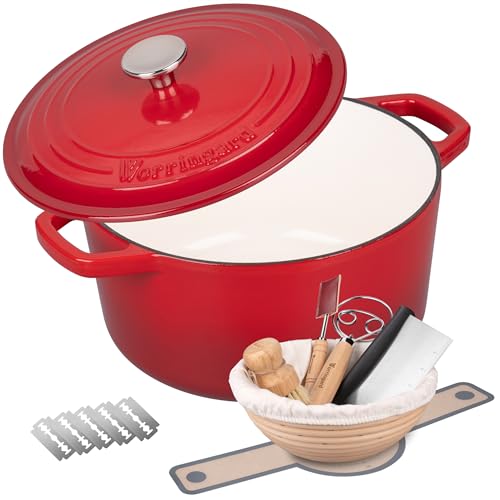 Enameled Cast Iron Dutch Oven Pot with Lid